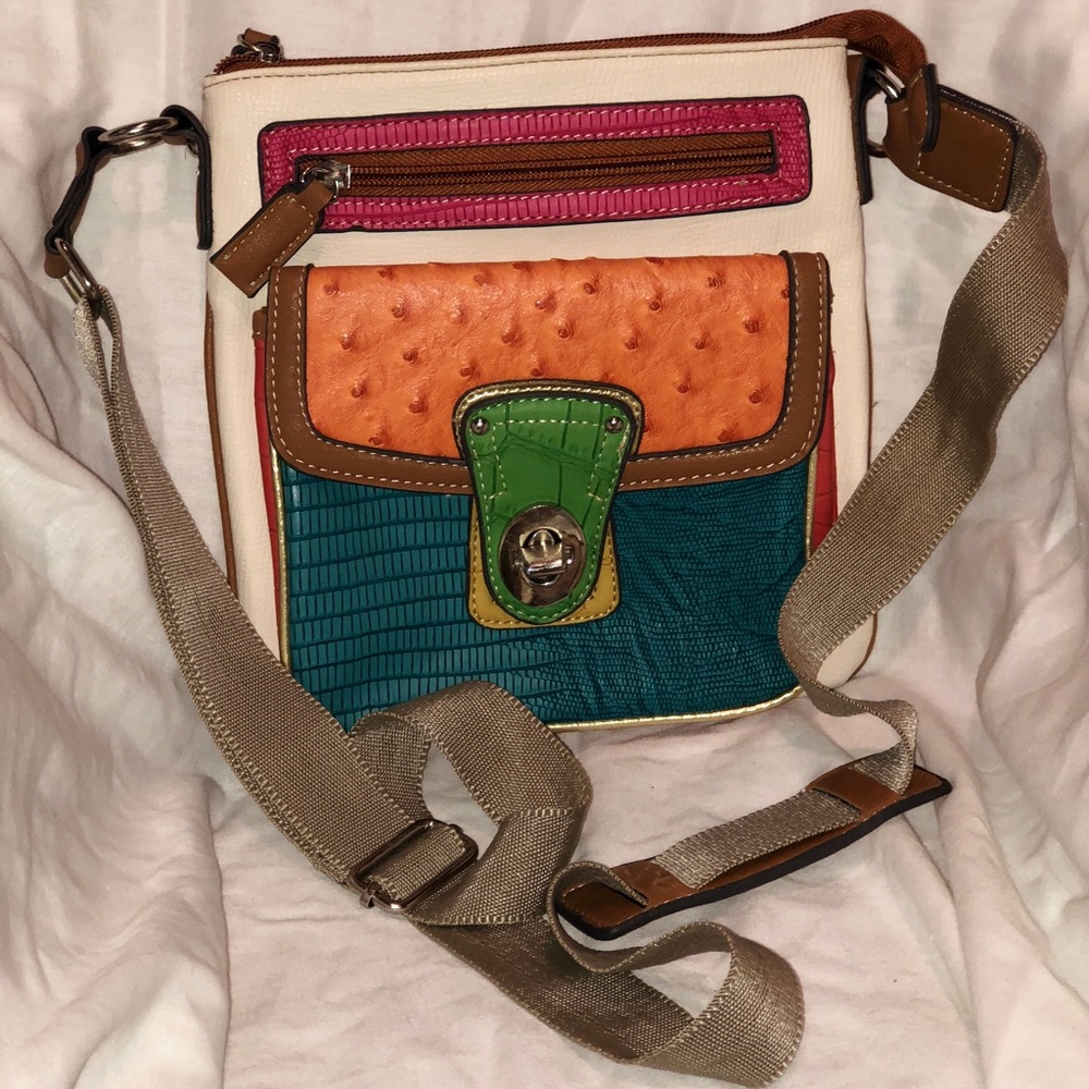 Flea Market Crossbody faux leather crossbody bag